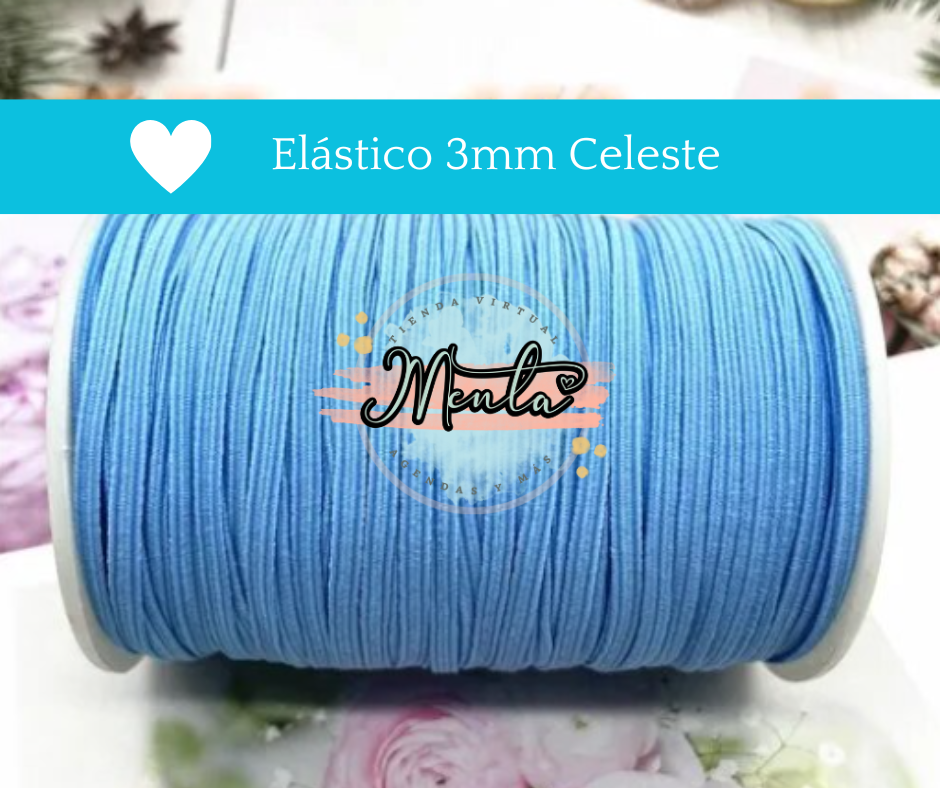 Elástico Plano 3mm 100% Banda Elástica (Metro)