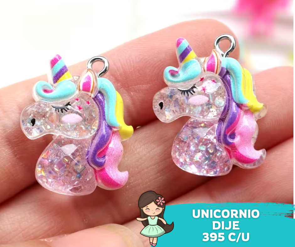 Dije Unicornio Glitter