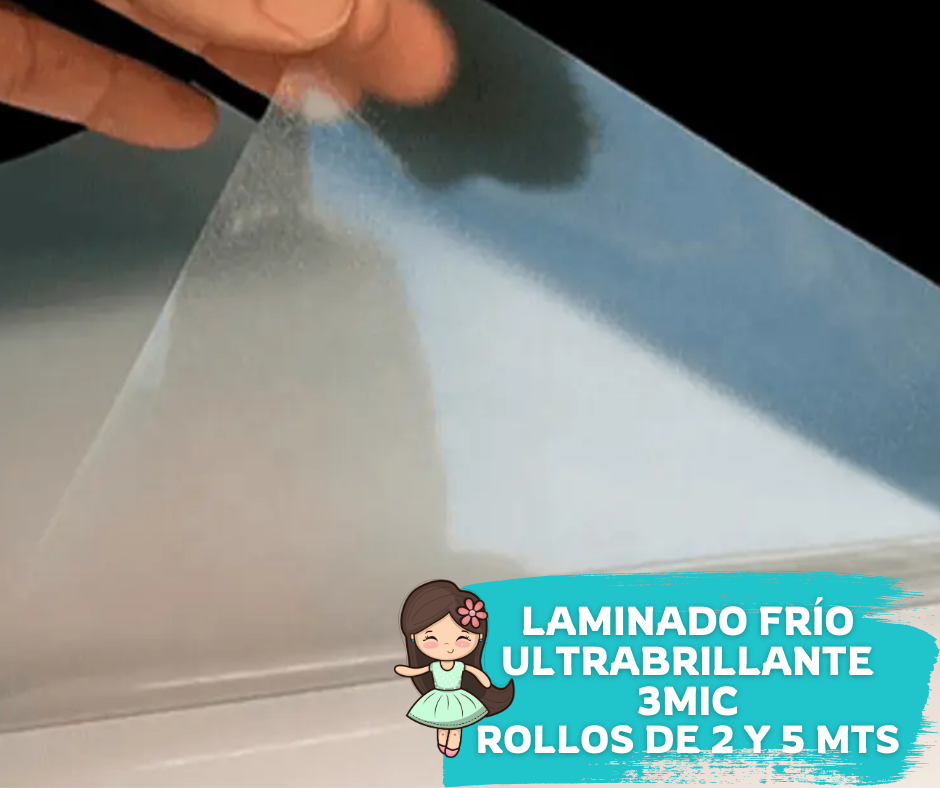 Laminado Ultra Brillante 32cms ancho  (3.0Micras)