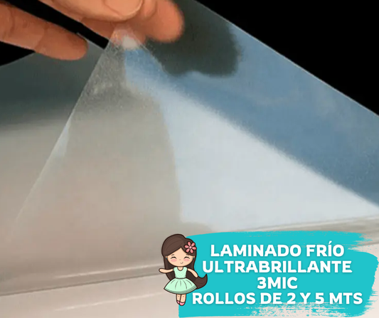 Laminado Ultra Brillante 32cms ancho  (3.0Micras)