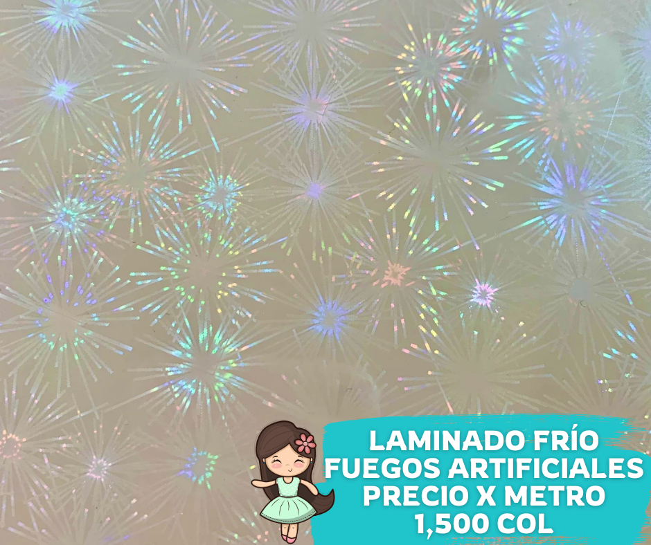 Laminantes en Frío Rollo 1 metro fuegos Artificiales
