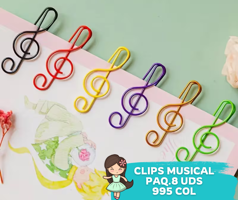 Clip Musical 8 Unidades