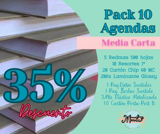 Mega Pack 10 Agendas MEDIA CARTA