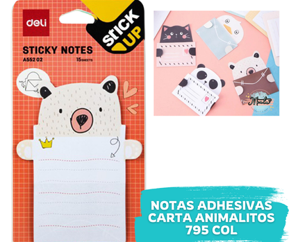 Notas Adhesivas Carta Animalitos 1