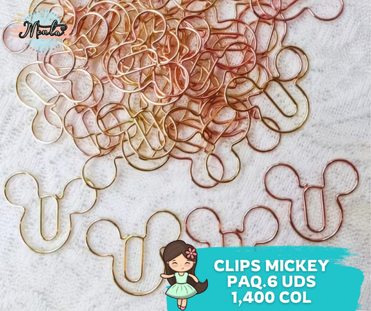 Clips Mickey 6 Unidades