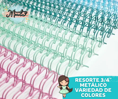 c-Resorte 3/4" Metálico Paso 2:1