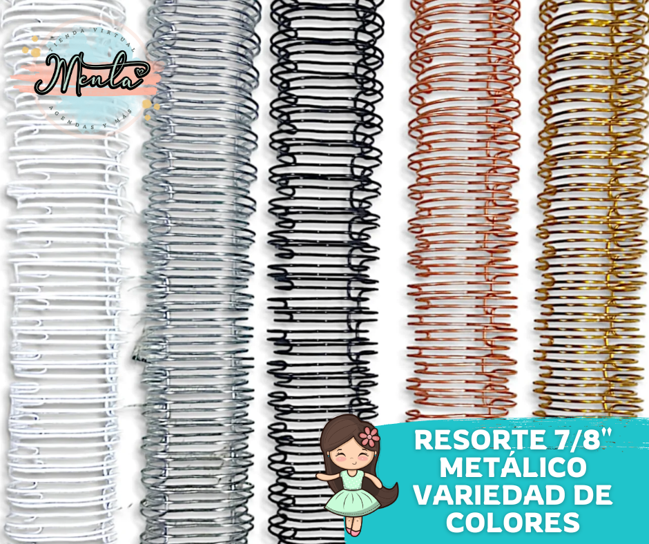 d-Resorte 7/8" Metálico Paso 2:1