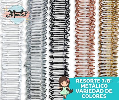 d-Resorte 7/8" Metálico Paso 2:1