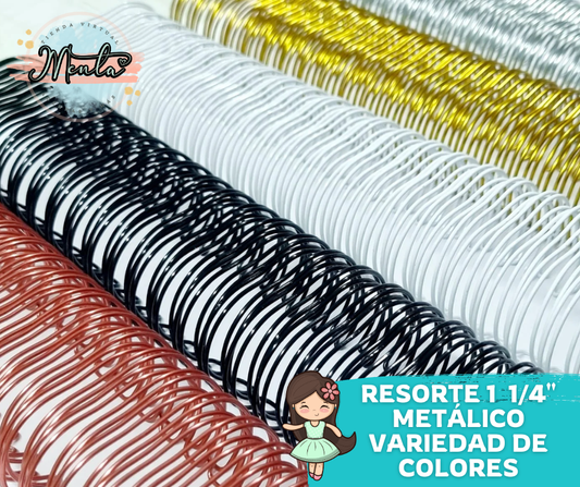 f-Resorte 1 1/4" Metálico Paso 2:1