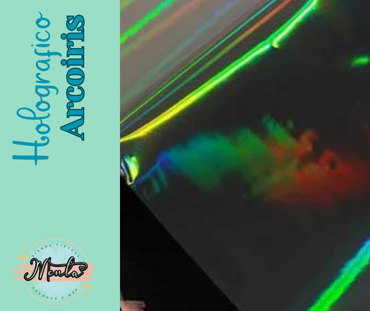 Rainbow Holographic Laminate 32cms wide