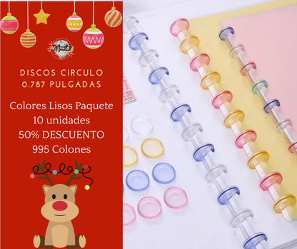 Discos Semi Transparentes 10uds 50% Desc