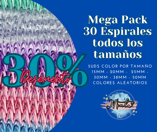Pack 30 Espirales para Cinch 35% Desc.