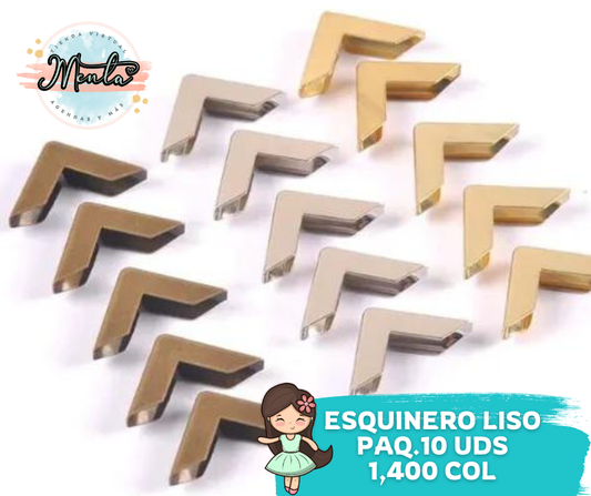 Esquinero Liso metálico paquete 10 unidades