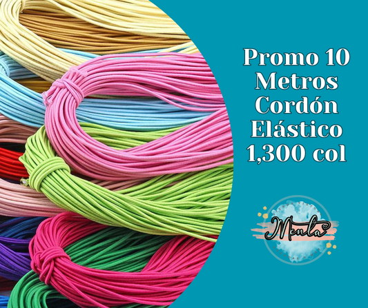 Promo Cordón Elástico 10Metros Pack