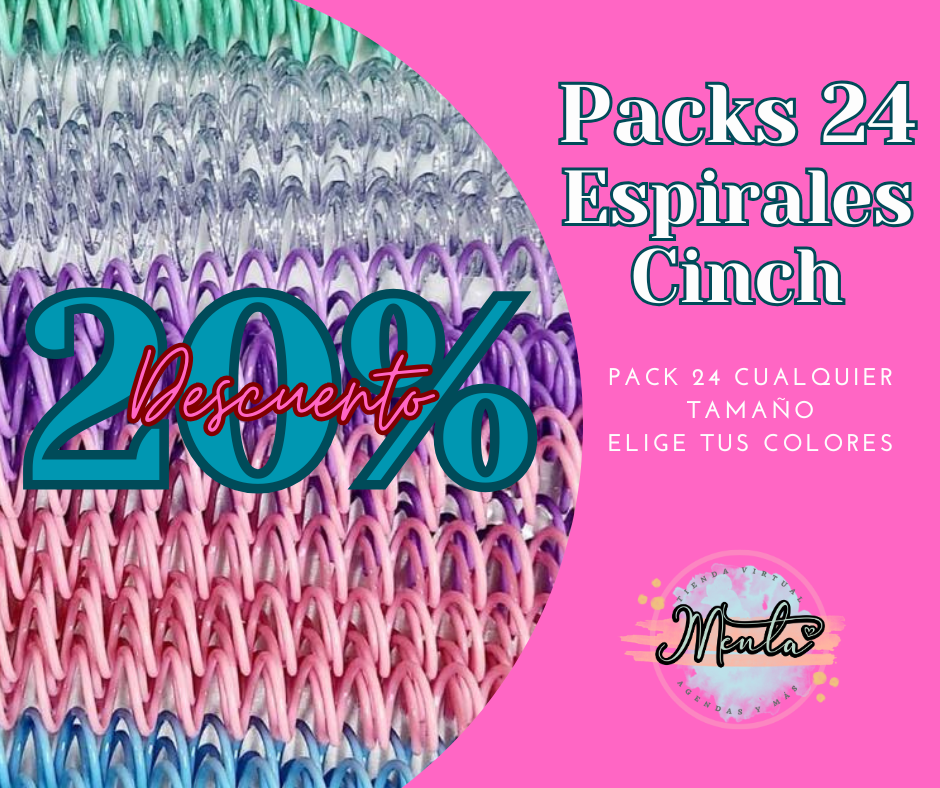 Espiral Plástica Paso 2:1 tamaño 38mm (unidad)