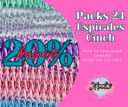 Espiral Plástica Paso 2:1 tamaño 38mm (unidad)