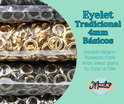 Eyelets for crop a dile 3/16"