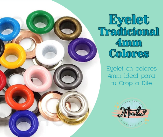 Eyelets Colores 4MM para Crop a Dile (20U)