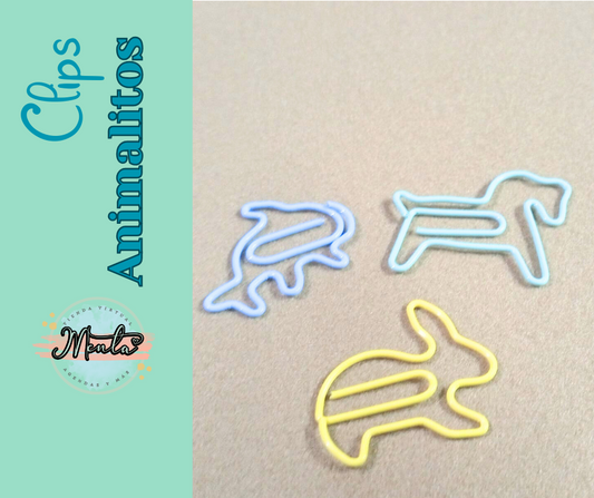 Clips Animalitos  Paq. Docena