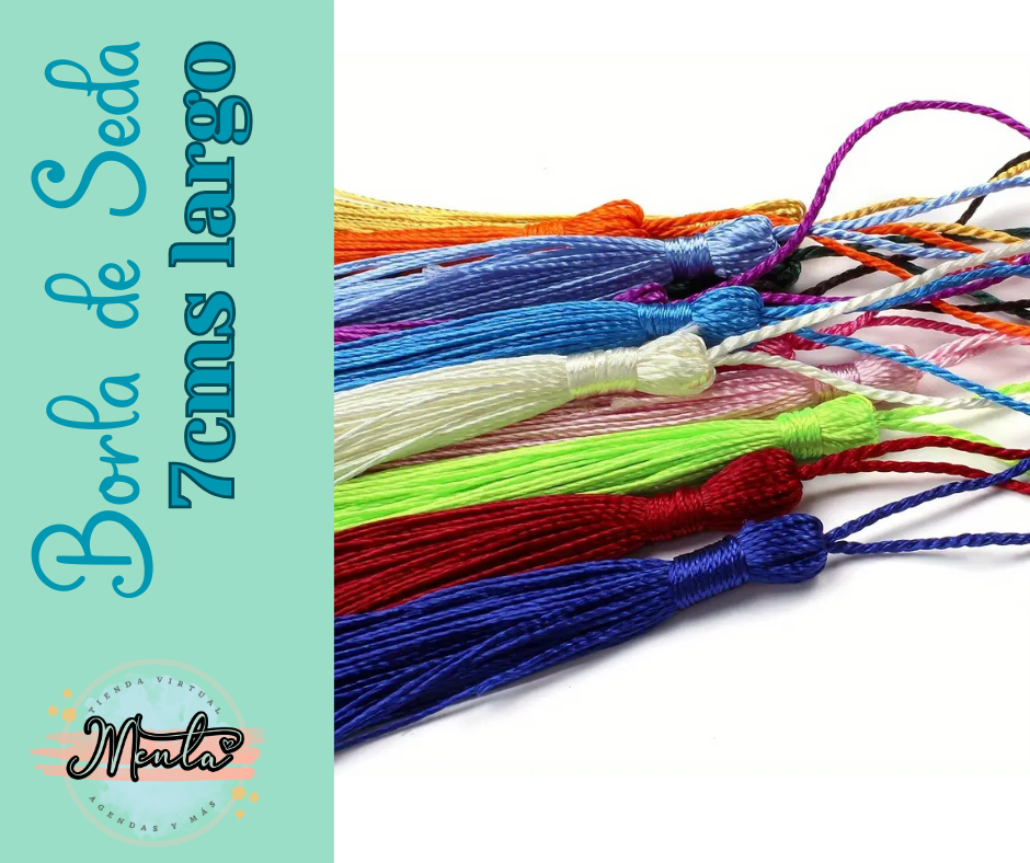 Borla de Seda 3 Unidades (7cms)