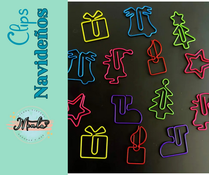Clips Navidadeños 8 Unidades