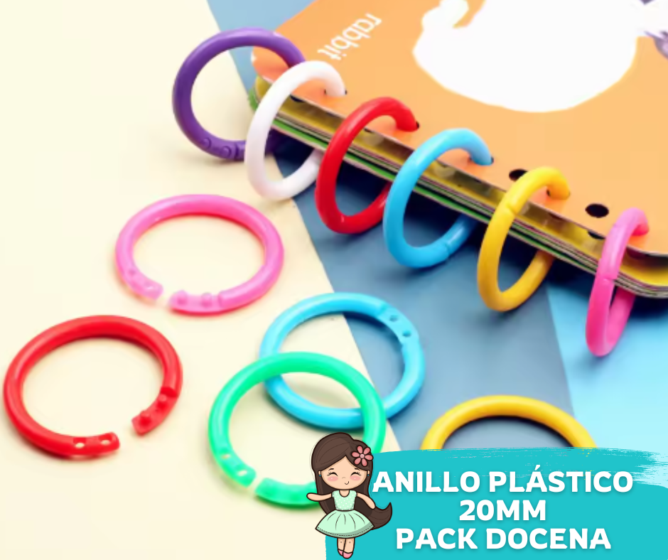 Anillo Plástico 20MM Docena