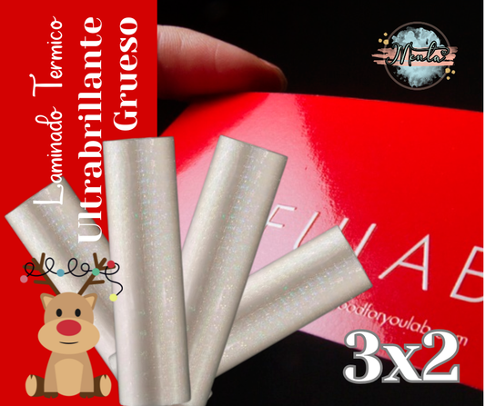 3x2 Laminante Rollo 5 Metros Ultrabrillante (3 Micras)