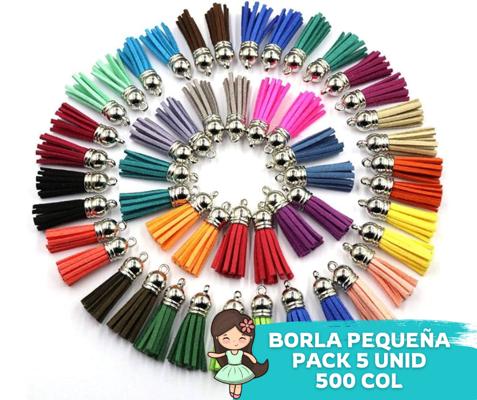 Imitation leather tassel Pack 10 Assorted Colors Units