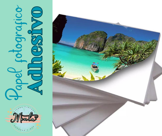 Glossy Adhesive Photo Paper A4 Size 50 Units
