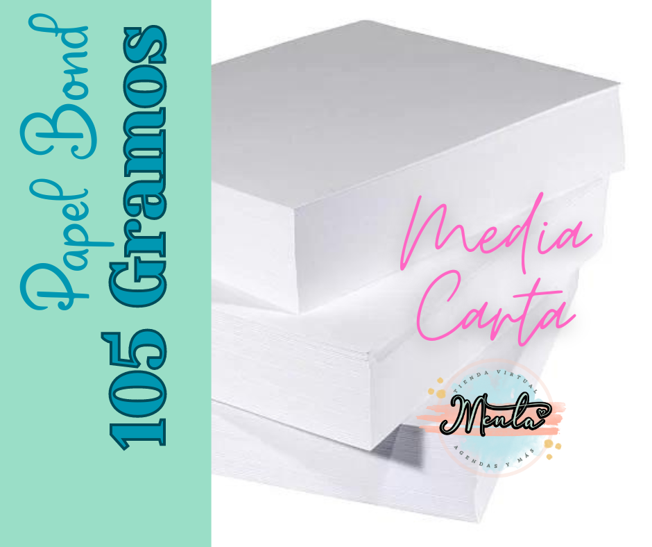 Papel Bond 105 Media Carta