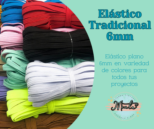 Elástico Tradicional 6 Milímetros (Metro)