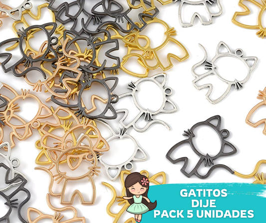 Dije Gatito 5 unidades