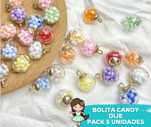 Dije Bolita Candy 5 Unidades