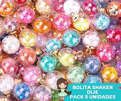 Dije Bolita Shaker 5 Unidades