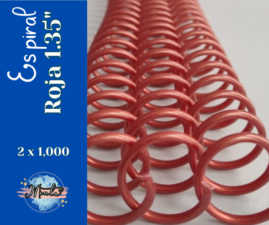 2X1 Espiral 35mm Rojo