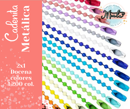 2x1 Cadenitas de Colores docena