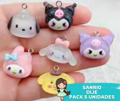 Dije Sanrio 5 Unidades