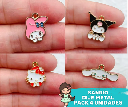 Dije Sanrio 4 Unidades