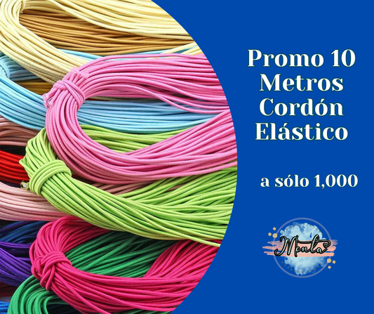 Promo Cordón Elástico 10Metros Pack