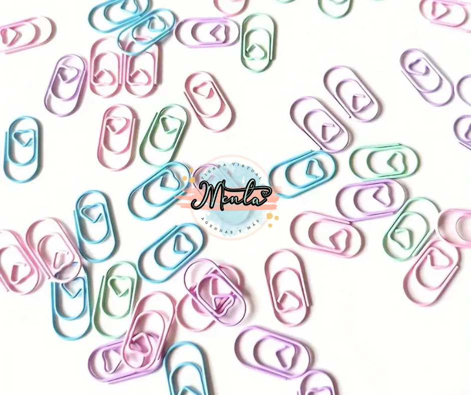 Mini Clips Corazón Docena