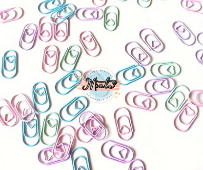 Mini Clips Corazón Docena