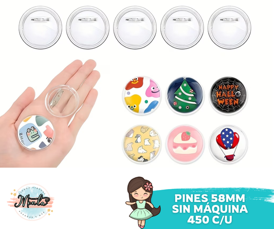 Pines 58MM Sin Máquina