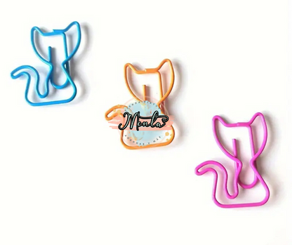 Clip Metálico Gatito 8 Unidades