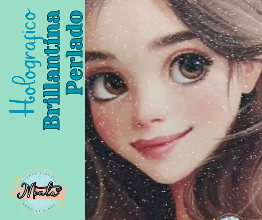 Pearlescent Glitter Holographic Laminate 32cms wide