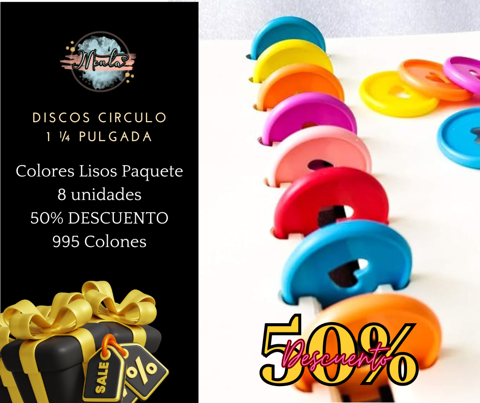 Discos Corazón 1 1/4 Pulg. 8uds 50% Desc