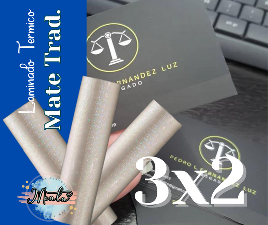3x2 Laminante Rollo 5 Metros Mate Durazno Tradicional.