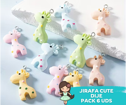 Dije Jirafa 6 unidades