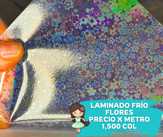 Laminantes en Frío Rollo 1 metro Flores