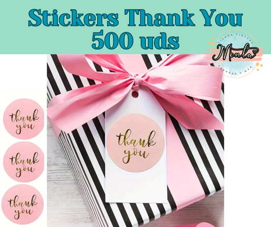 500 Stickers Agradecimiento Mod.5