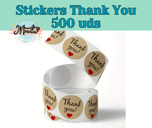 500 Stickers Agradecimiento Mod.6